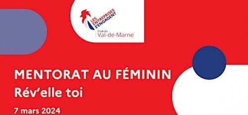 Save the date: Mentorat au Féminin le 07/03/2024 de 11h à 13h à la ML des Portes de la Brie à Villiers-sur-Marne