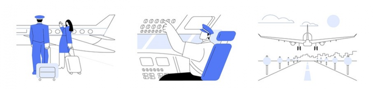 visite de l'aéroport à but emploi
